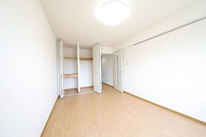ワンルームタイプ：クローゼットと入口の画像